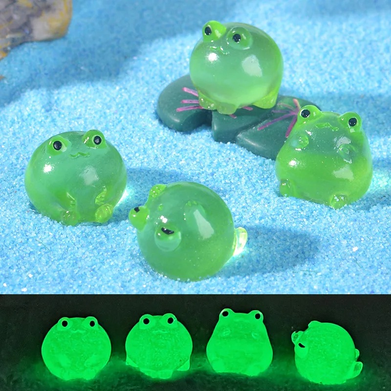 Bonsai Gardenia - 10/20/30pcs Luminous Green Frogs Doll House