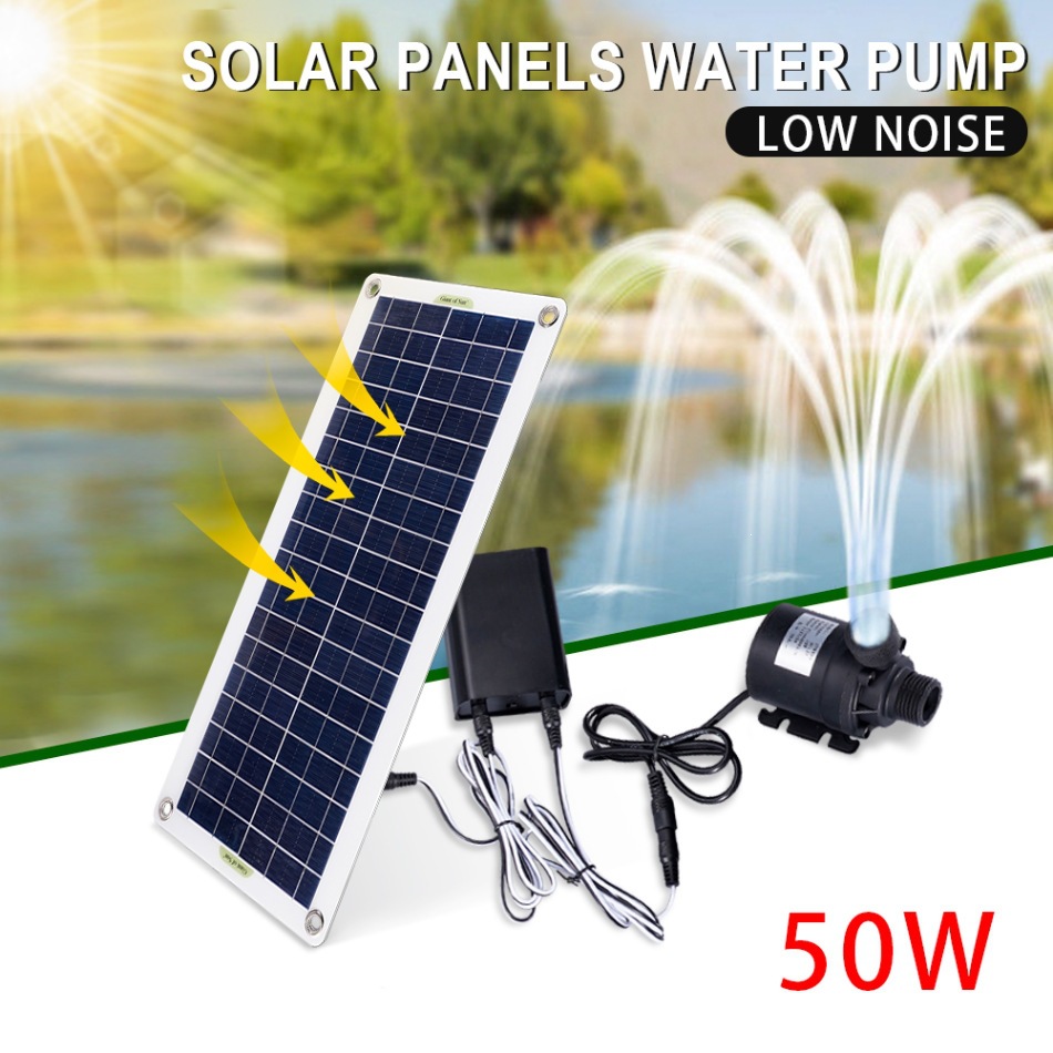 Bonsai Garden Fountain - 50W Solar Power Water Pump Set