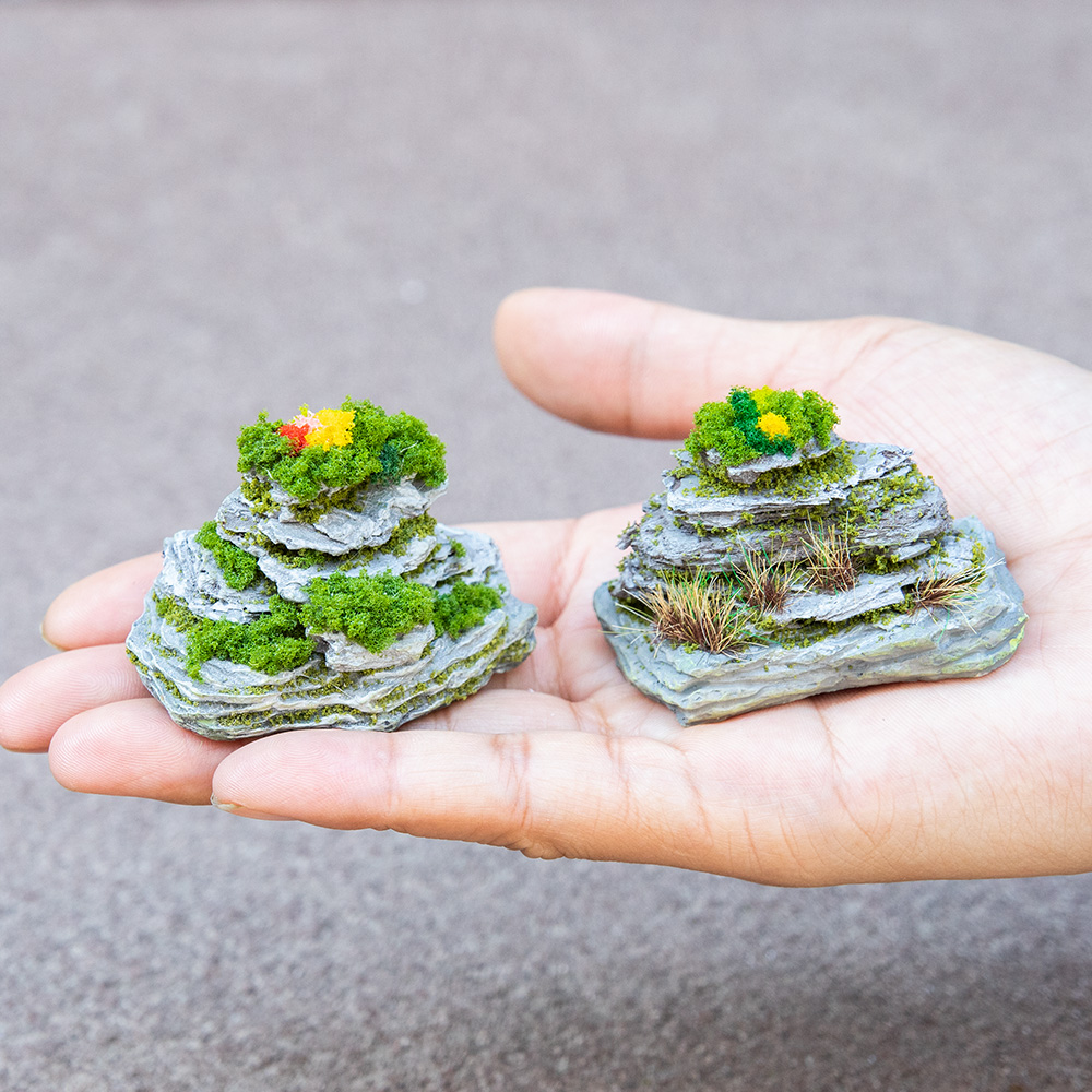 Miniature Rockery Decorative M - đánh giá và giá Bonsai Garden Layout