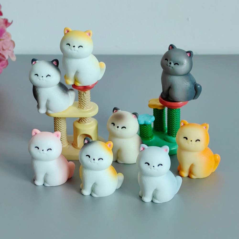 8pc Cute Smile Cat Small Anima - đánh giá và giá Bonsai Gardenia