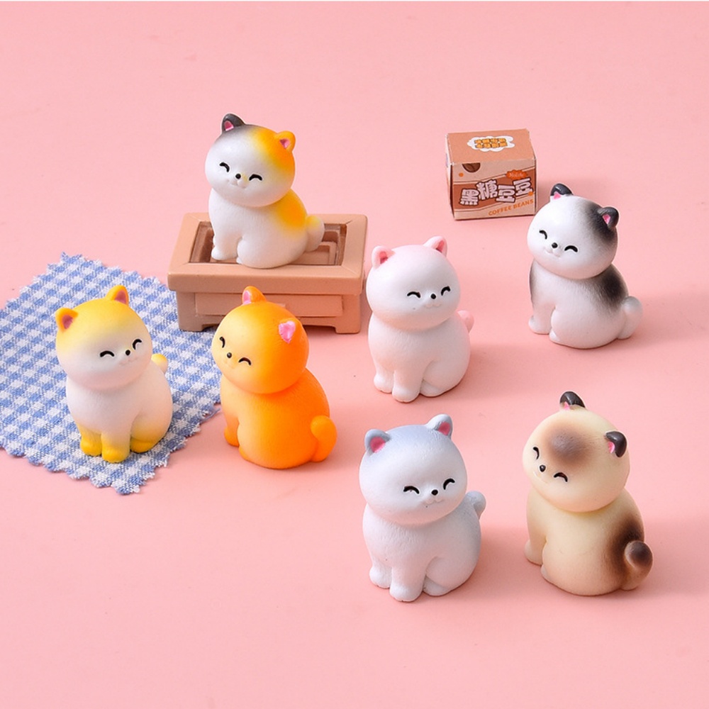 8pc Cute Smile Cat Small Anima - đánh giá và giá Bonsai Gardenia