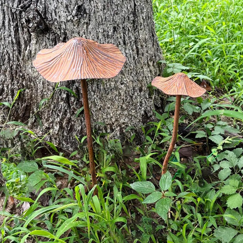 Retro Metal Rusty Mushroom Gar - đánh giá và giá Bonsai Garden Decor