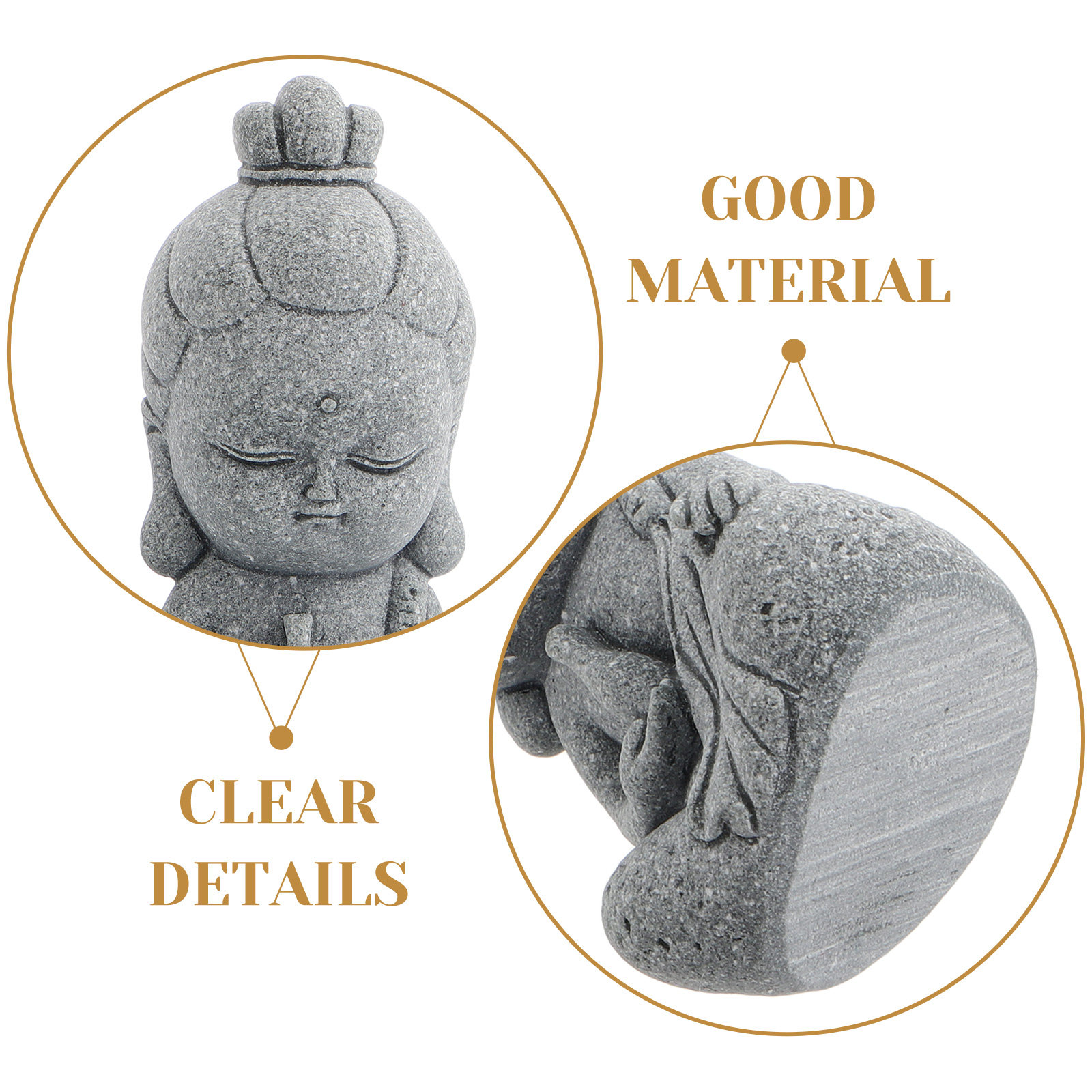 Exquisite Mini Guan Yin Stone  - đánh giá và giá Bonsai Garden Decor