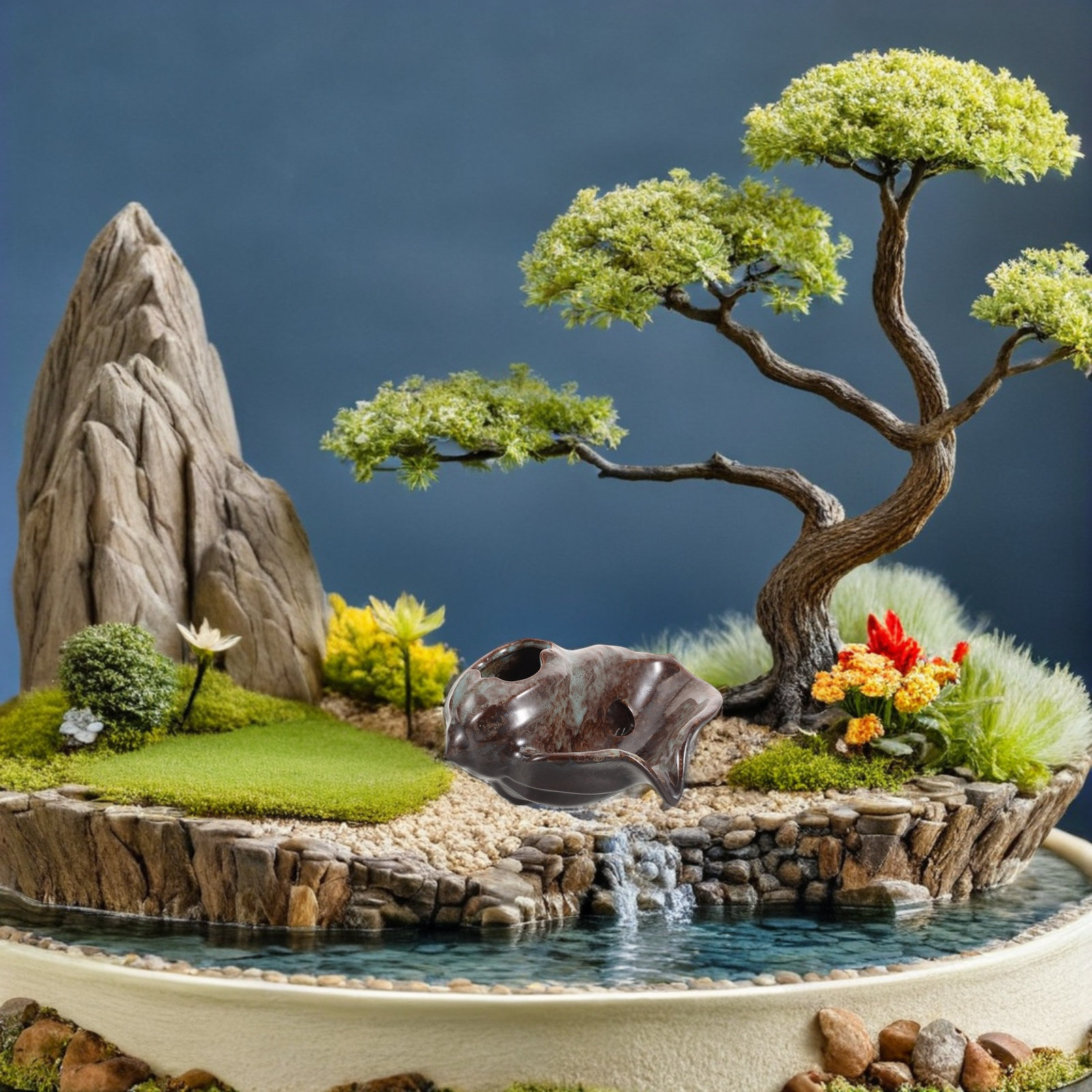 Waterfall Ceramic Jar Fountain - đánh giá và giá Bonsai Garden Fountain