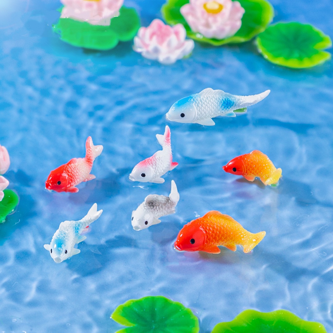 10PCS Mini Koi Fish Resin Gold - đánh giá và giá Bonsai Gardenia