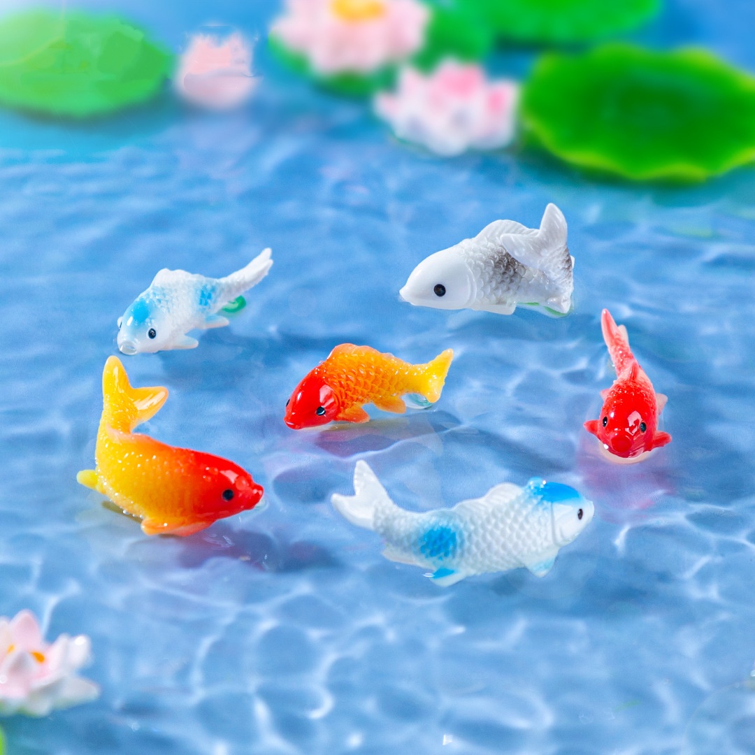10PCS Mini Koi Fish Resin Gold - đánh giá và giá Bonsai Gardenia
