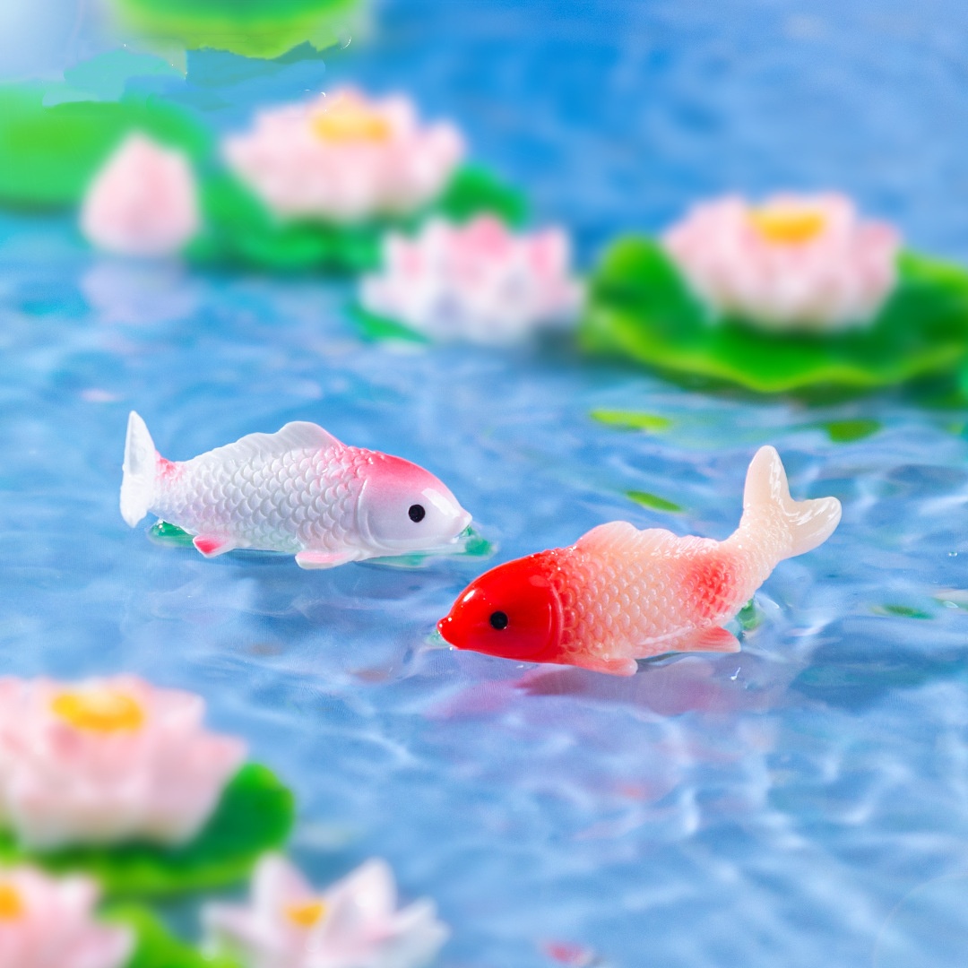 10PCS Mini Koi Fish Resin Gold - đánh giá và giá Bonsai Gardenia