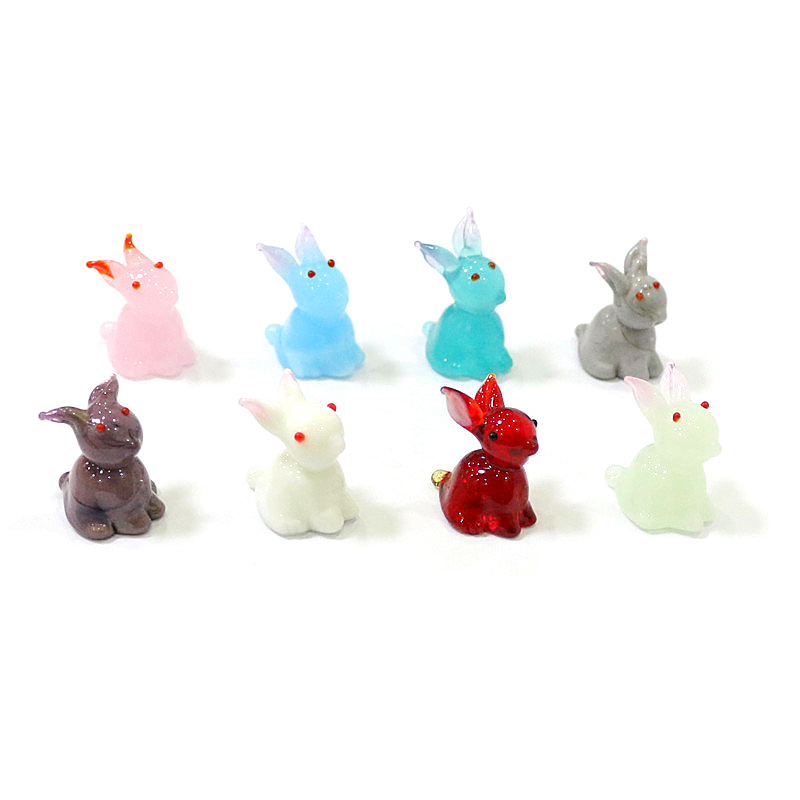 2pcs Mini Glass Bunny Figurine - đánh giá và giá Japan Bonsai Garden