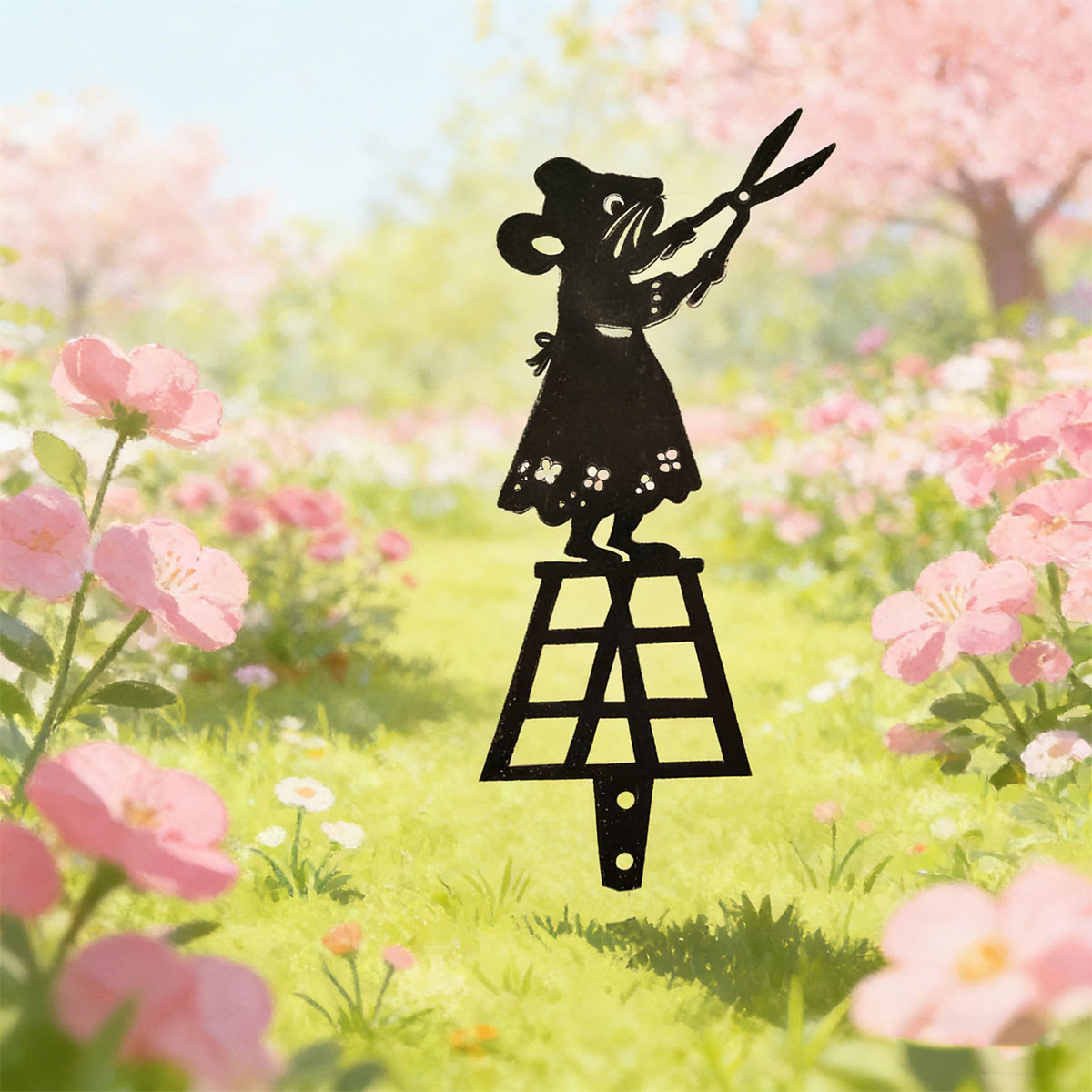 Black Silhouette Line Metal Ga - đánh giá và giá Bonsai Garden Decor