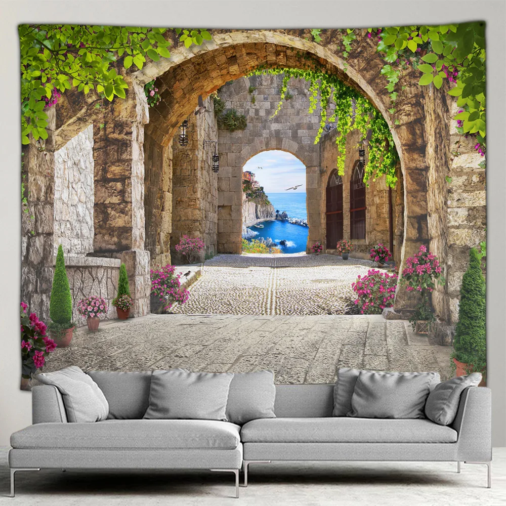 Outdoor Garden Poster Mediterr - đánh giá và giá Bonsai Garden Decor