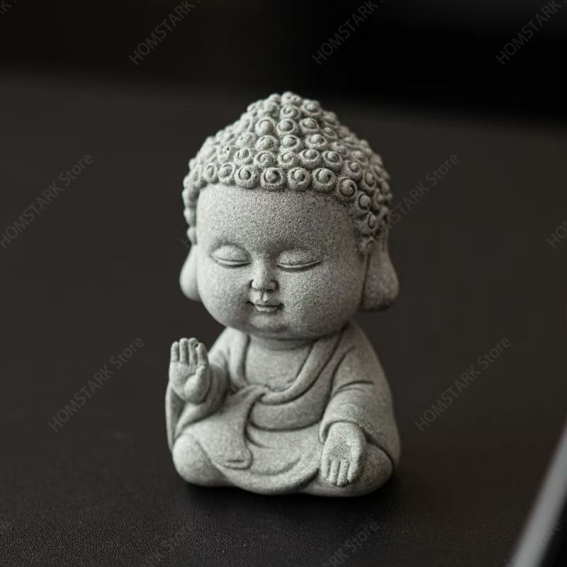 Mini Green Sandstone Buddha Fi - đánh giá và giá Bonsai Garden Layout
