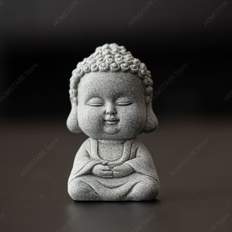 Mini Green Sandstone Buddha Fi - đánh giá và giá Bonsai Garden Layout